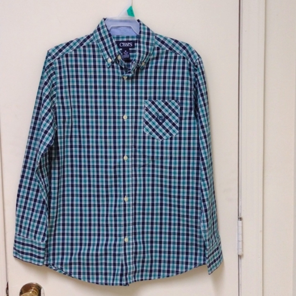 Like New Chaps Long Sleeve Button Up Collar Shirt